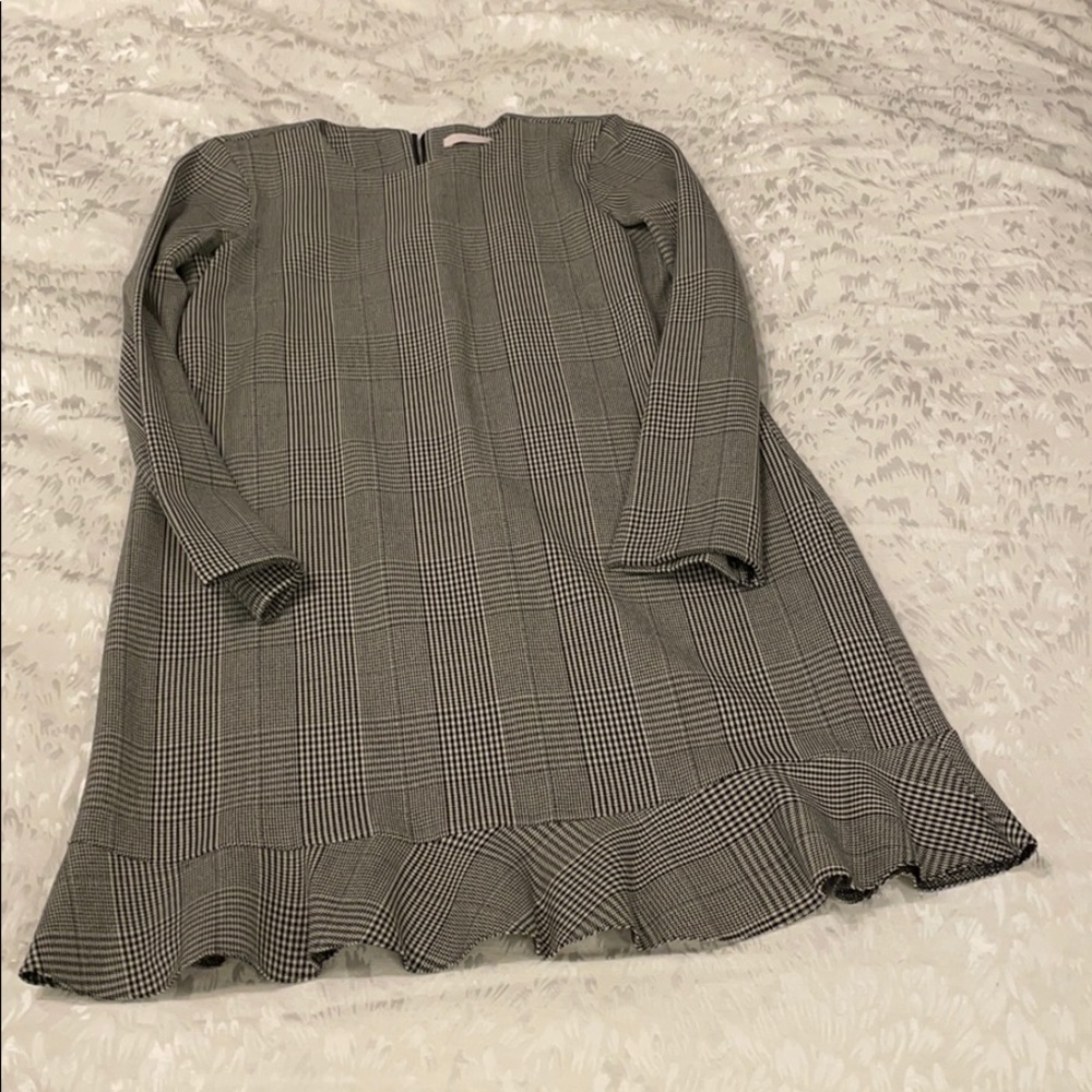 Grey pinstripe dress